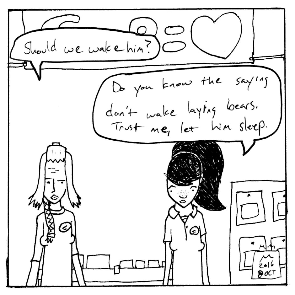 Read Retail Comics standing up Tapas Comics