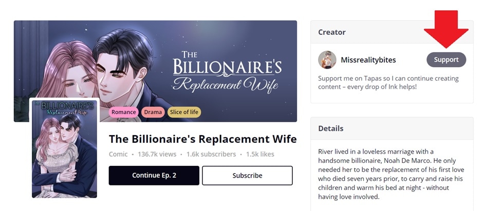 Read The Billionaire's Replacement Wife :: Join Inksgiving And Get