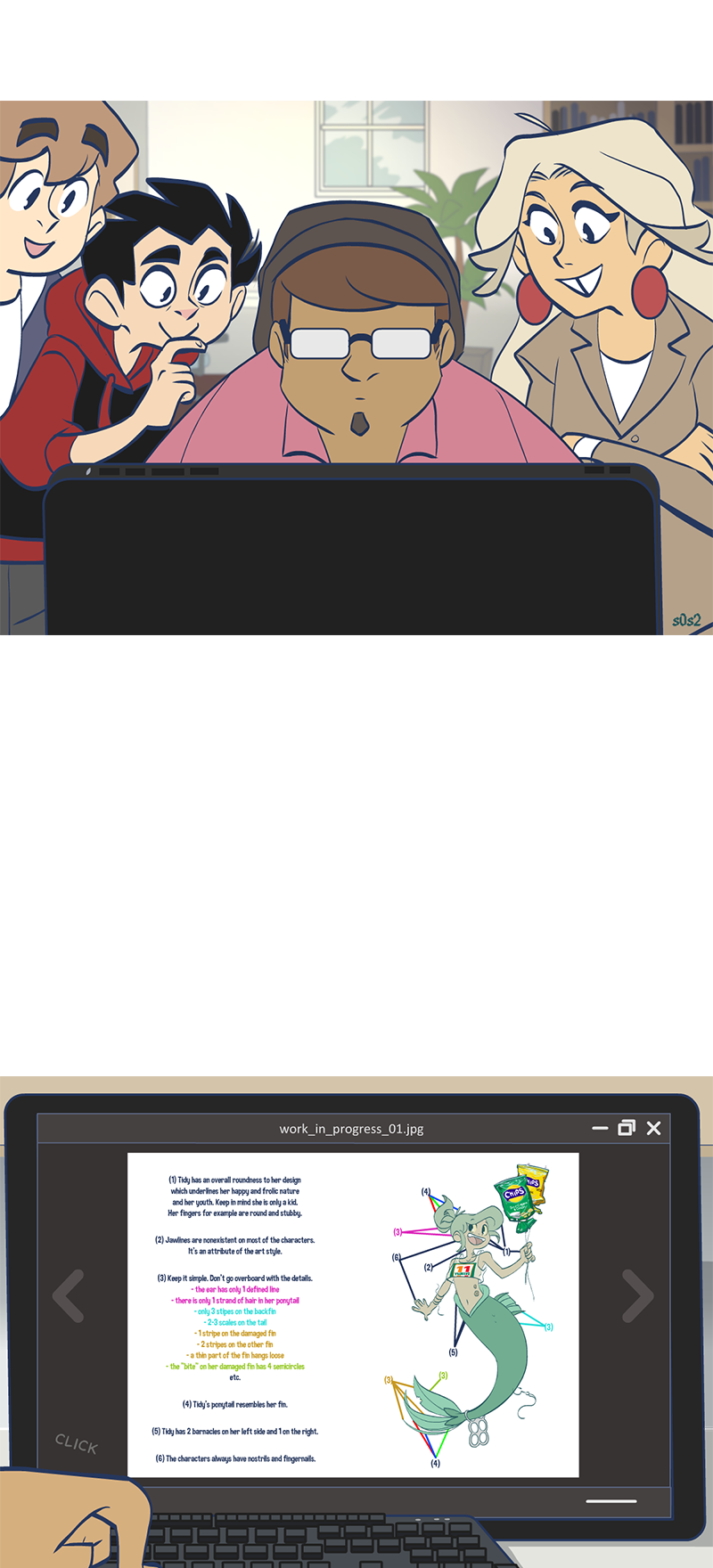 Comics feed - The Little Trashmaid : Amado's work-in-progress