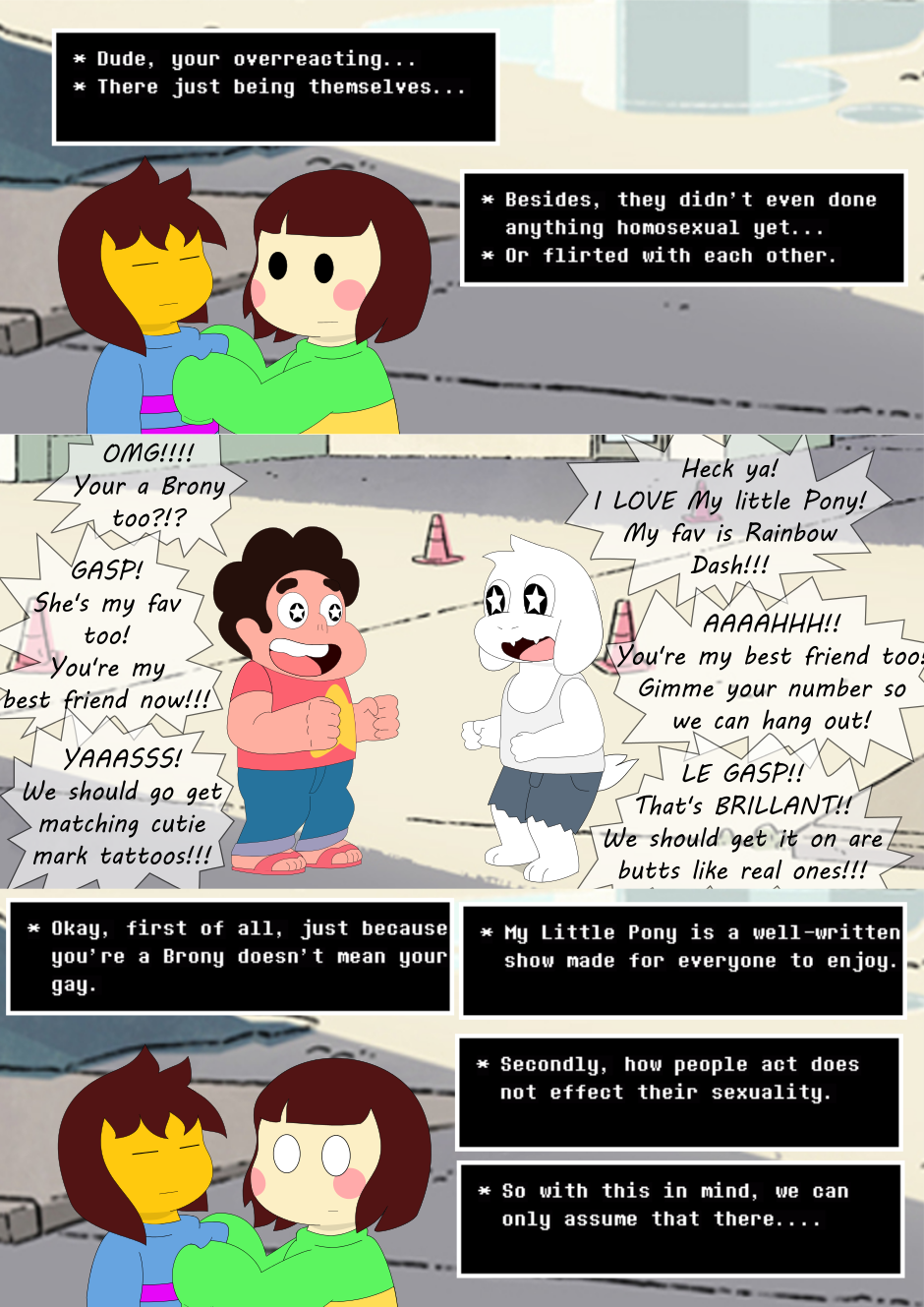 Read Undertale/Steven Universe Crossover Comic :: Page 7 | Tapas Community