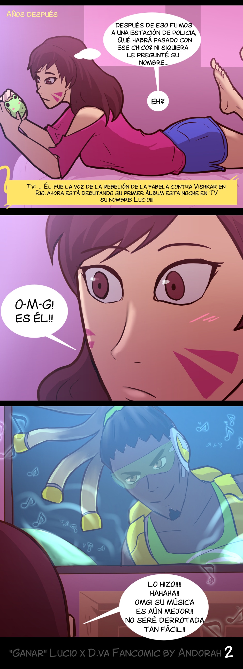 Read [ESP] Parejas de OW Fancomics :: D.va x Lucio pág 2 | Tapas Community