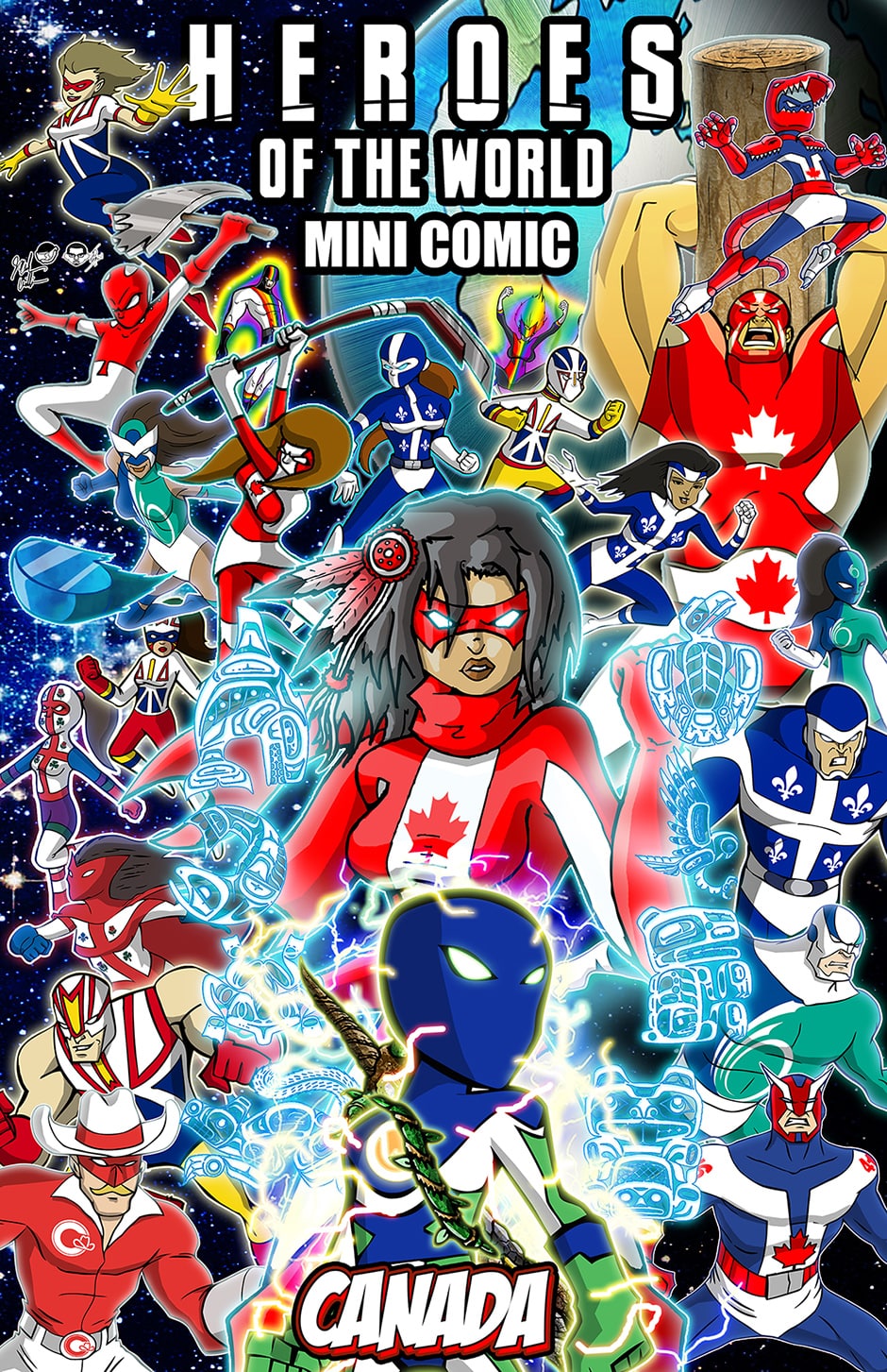 Heroes Of The World Mini-Comic  :: Issue #1 - Canada - image 1