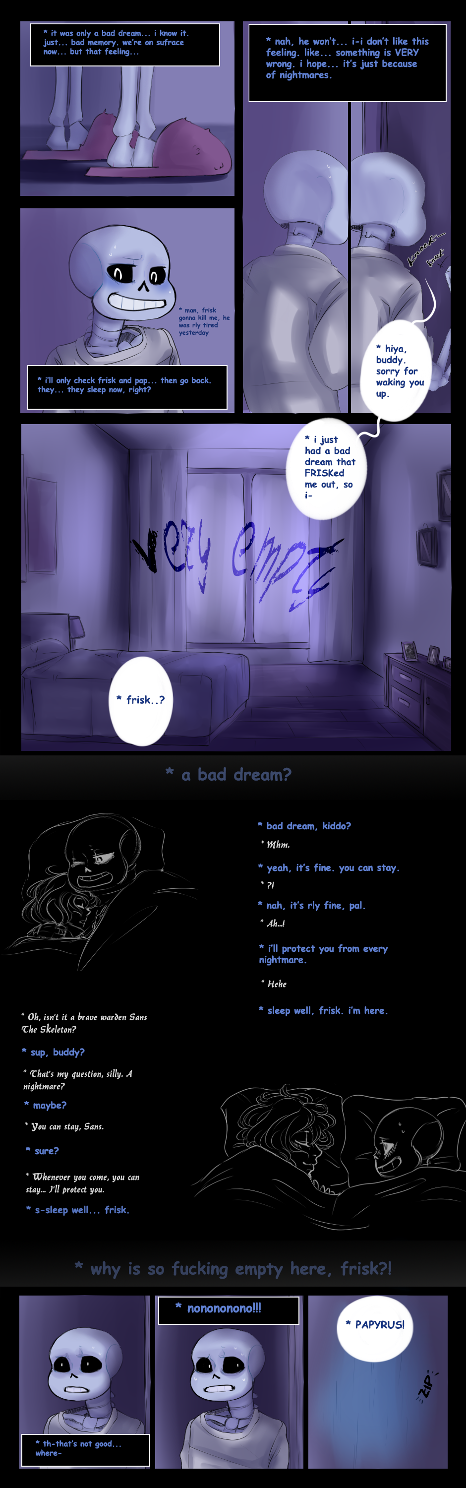 undertale sans and papyrus bad dream