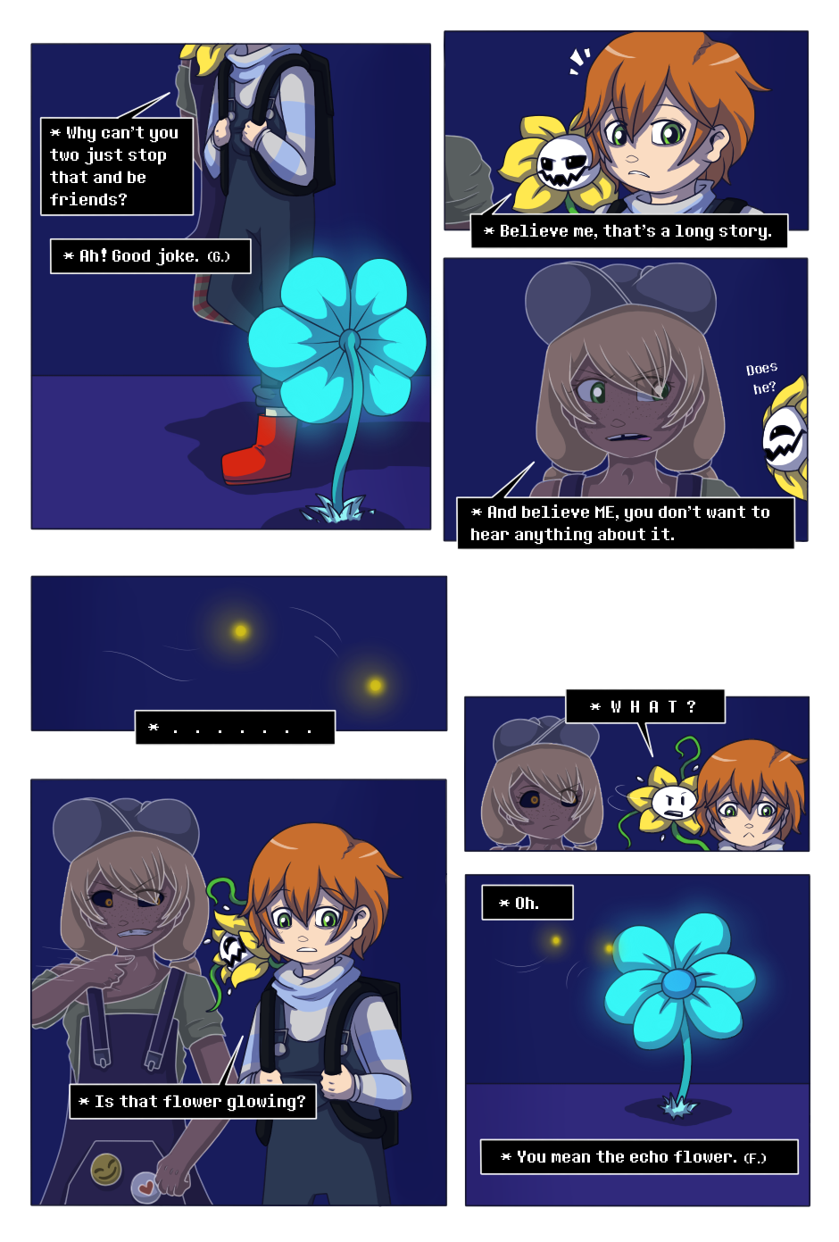 Undertale FanArt - Flowey and OC by Undertale-Fans -- Fur Affinity [dot] net