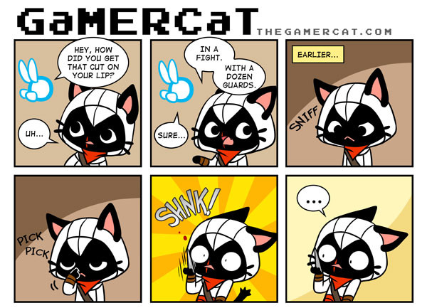 The GaMERCaT  Gamer cat, Fun comics, Cat comics