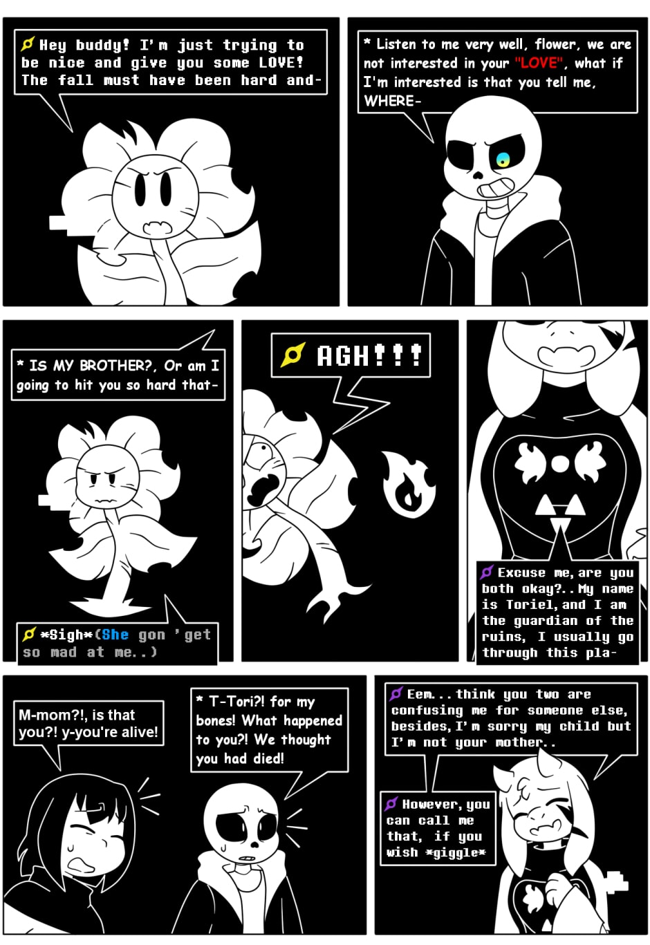 Undertale?: the unforgotten sins (an AU that. insanely insane