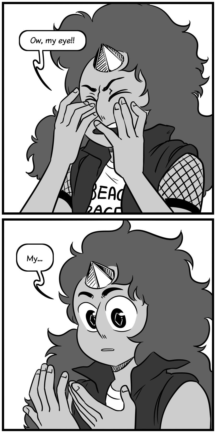 Read Steven *AU*niverse: Ask WhitePearl and Steven :: S3 EP51: The First  Step | Tapas Community