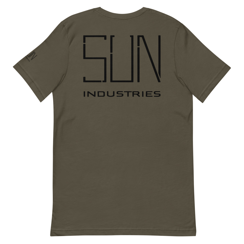 Sun Industries of Terra Obscura promotional T-Shirt (back and left sleeve print)