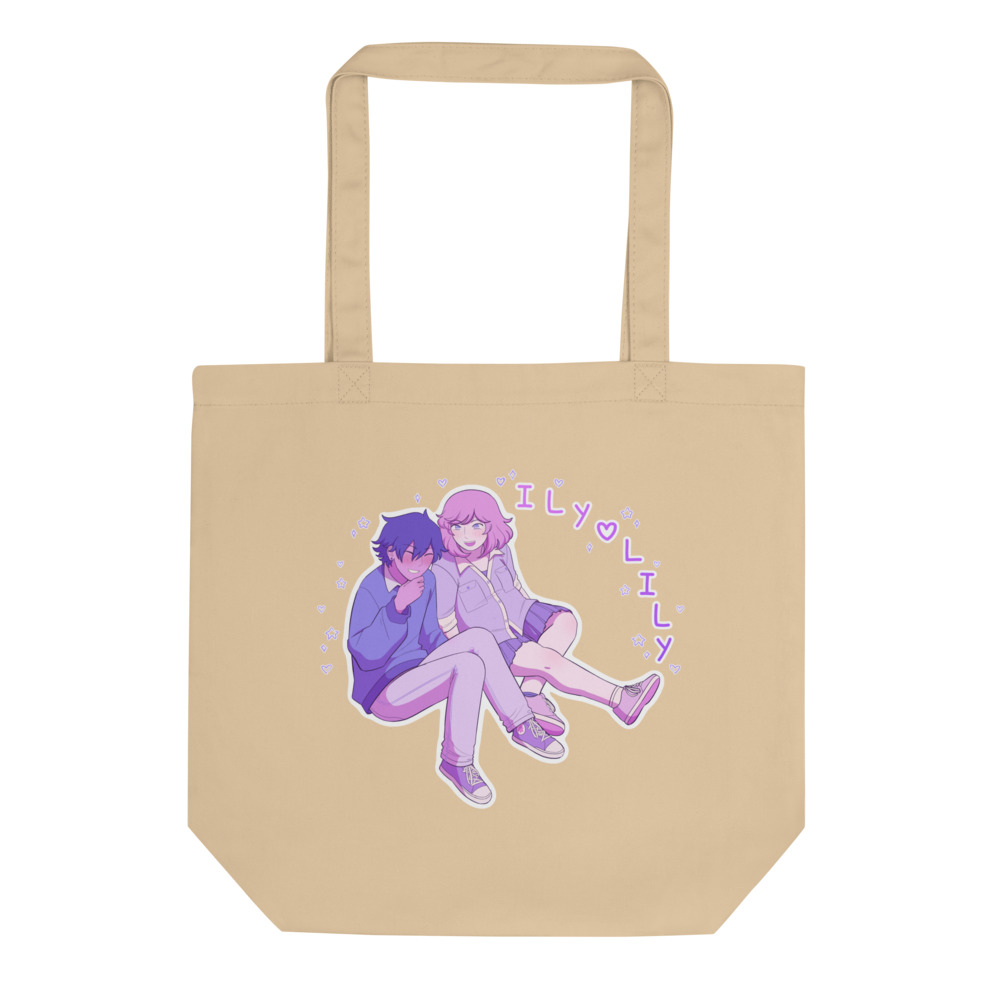 ILY Lily - pink & blue Tote