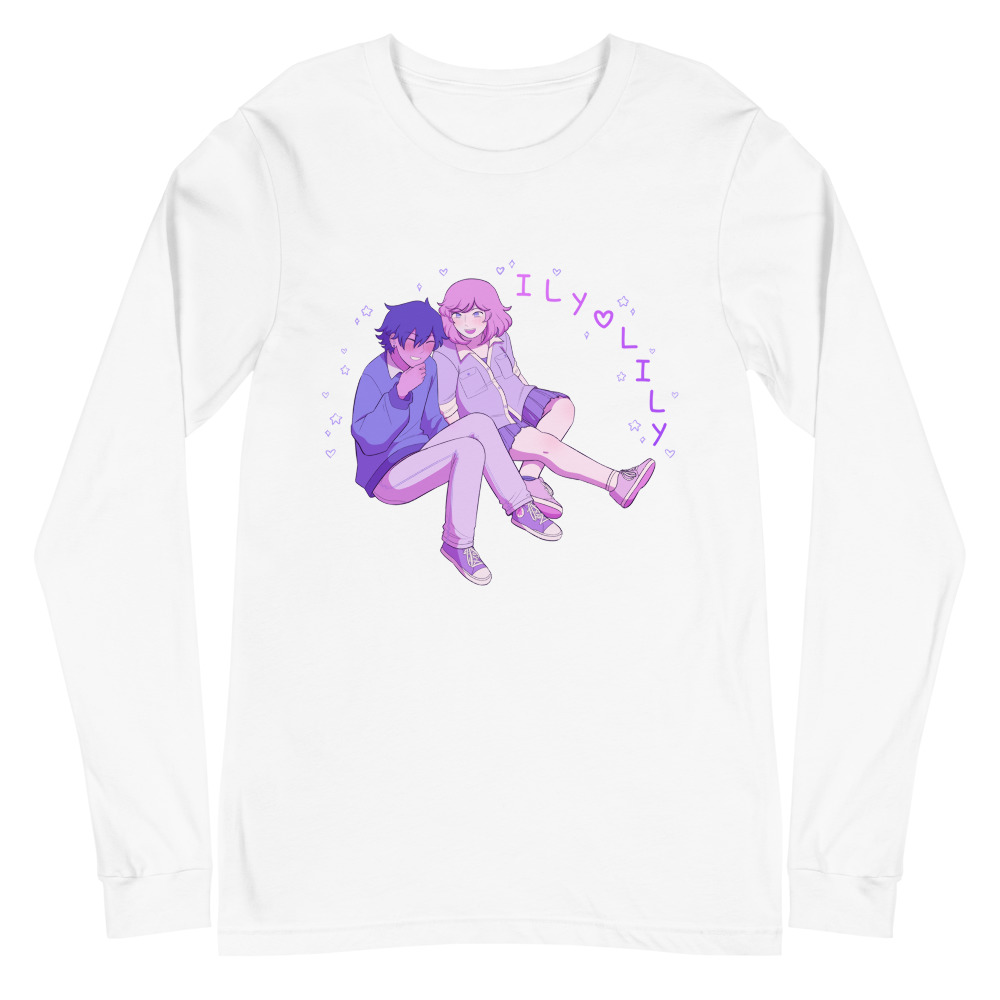 ILY Lily - pink & blue Long Sleeve