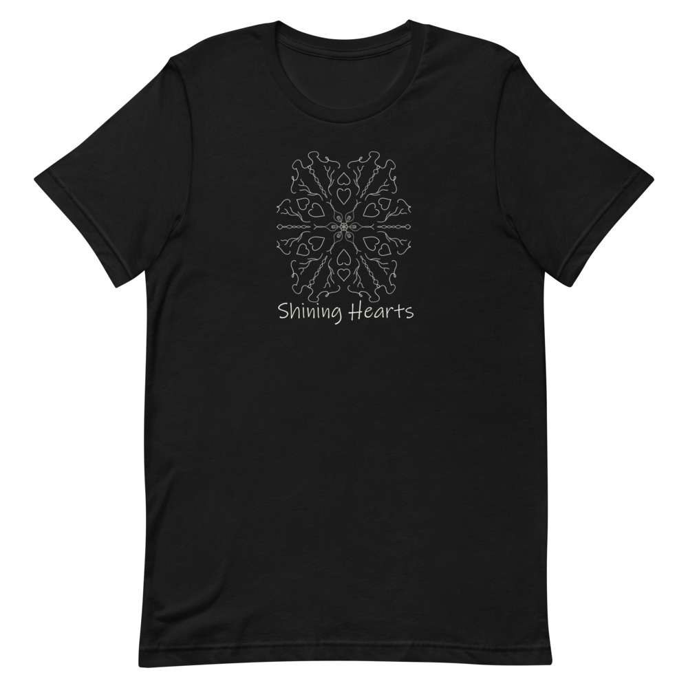 Shining Hearts T-Shirt Black Title Logo