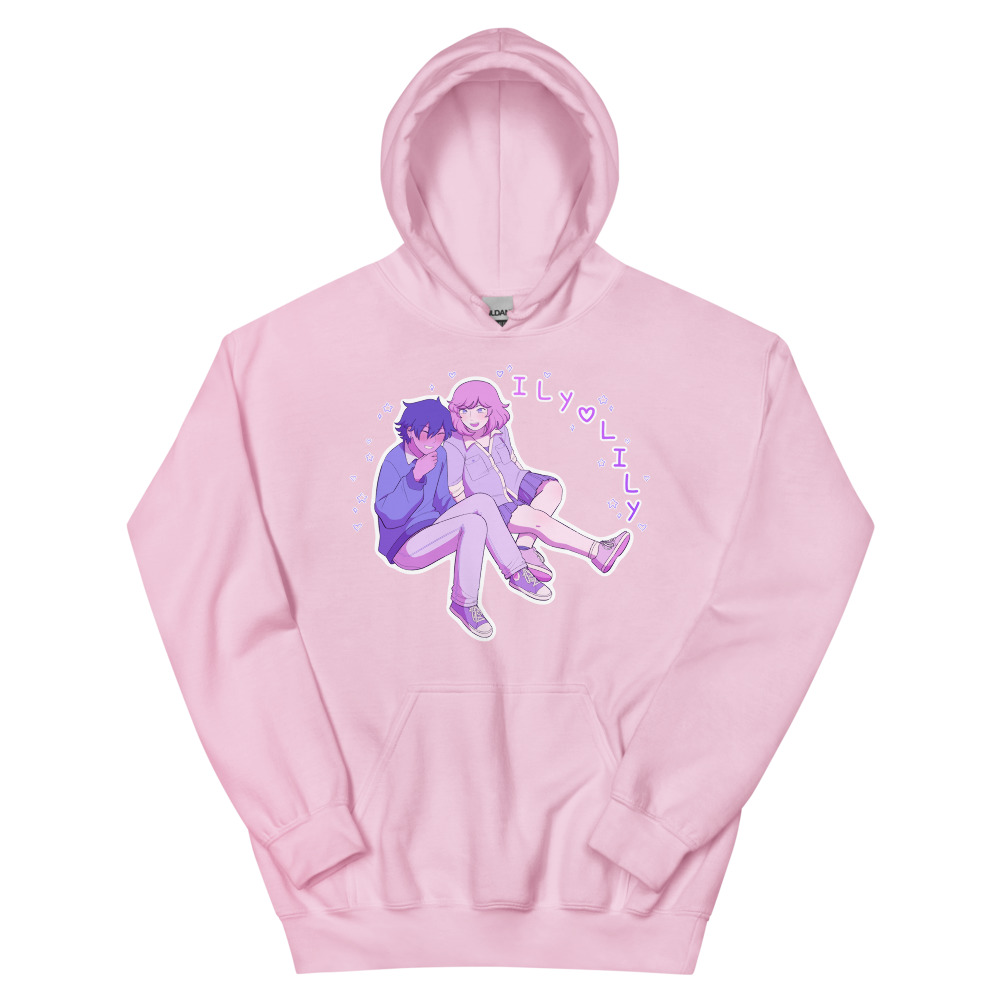 ILY Lily - pink & blue Hoodie