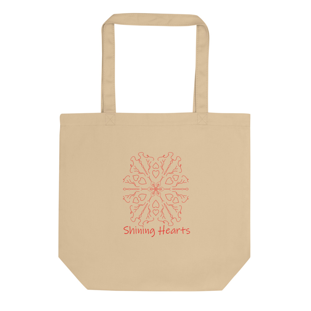 Shining Hearts Tote Bag Oyster Title Logo