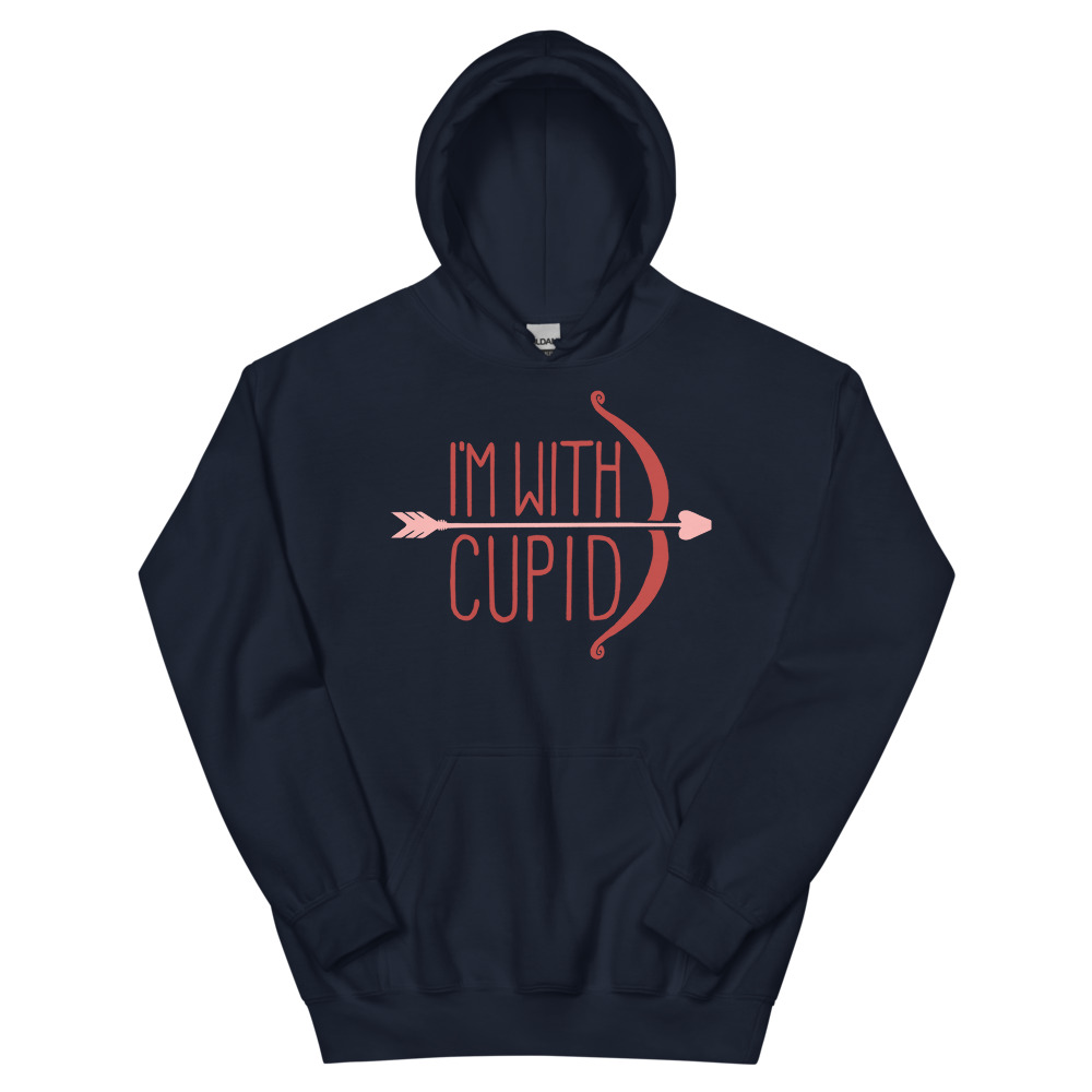 I'm with Cupid hoodie