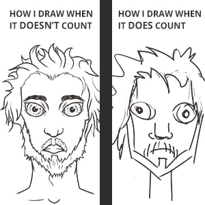 The struggle with drawing