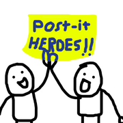 Post-it heroes