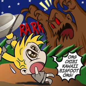 Chibi Debbie Meets Kawaii Bigfoot