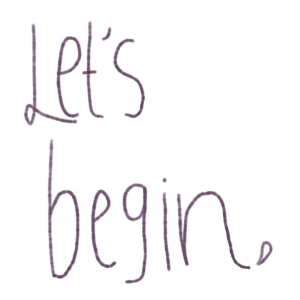 Let's begin 01