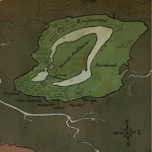The Marsh Hallows Map