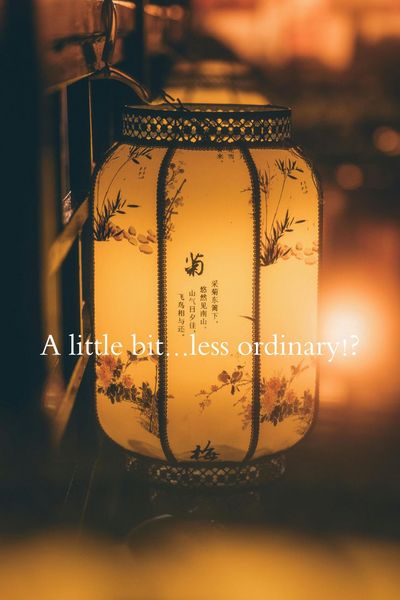 A LITTLE BIT...LESS ORDINARY!?