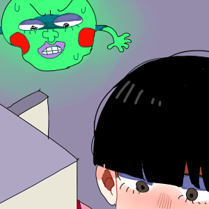 fan art - mob psycho 100 - mob and dimple