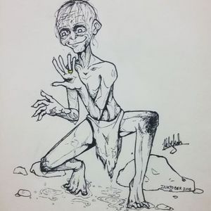 Gollum for Inktober