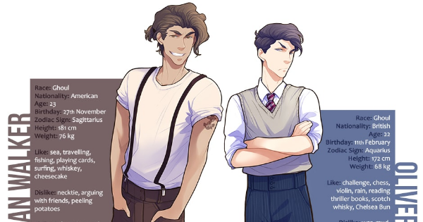 Read Mismatch :: Nath and Olly: Character sheets Tapas Community