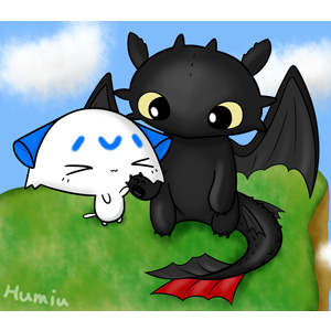 be friends with toothless ヾ(*&acute;&forall;｀*)ﾉ