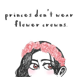 princes don't wear flower crowns. (archive)