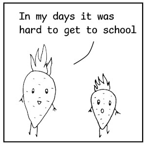 It was hard days back then...