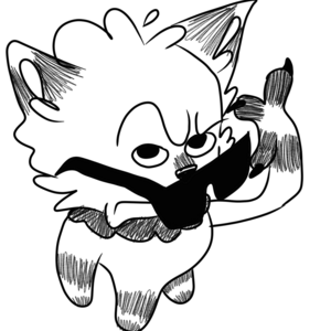 Sketch of page 2 for the glitched circus comic.