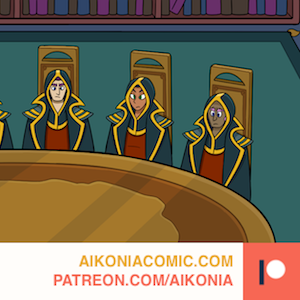 Chapter 7, Page 16: The Aikonian Council