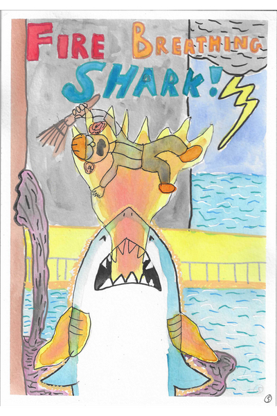 Fire Breathing Shark