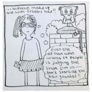 Don't look at the hair, Grandad!