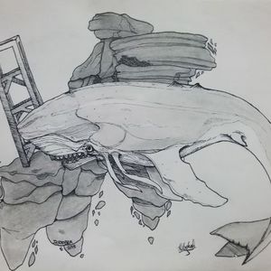 Dishonored Whale for Inktober