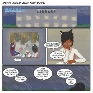 Vios chan and the rain