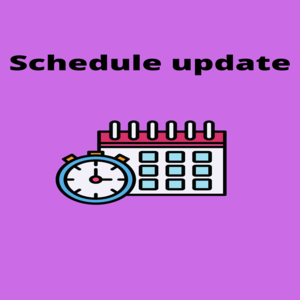 schedule update 