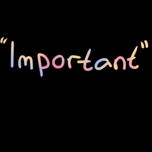 "Important"