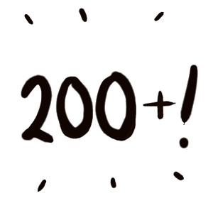Thanks for the 200+!