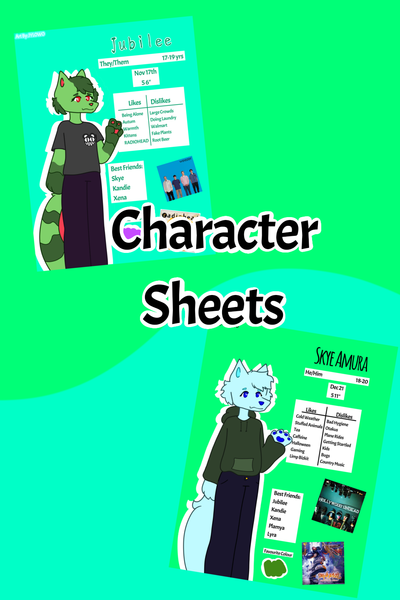 IMIH Character Sheets