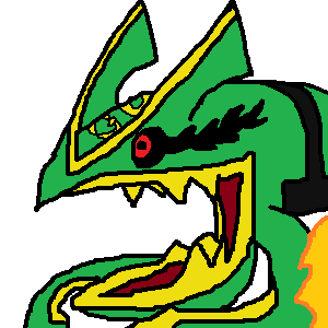 Mega Rayquaza. In all of its glory