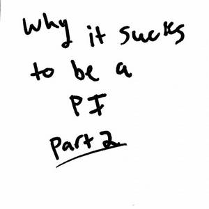 Why it sucks to be a PI- Part 2