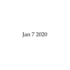 January 7 2020 
