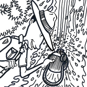 Our Hero Quenches His Thirst 