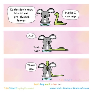 a helping hand.