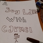 A Soy Latte with Caramel