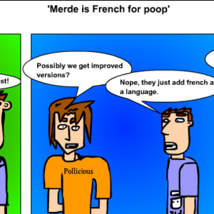 Merde is French for Poop