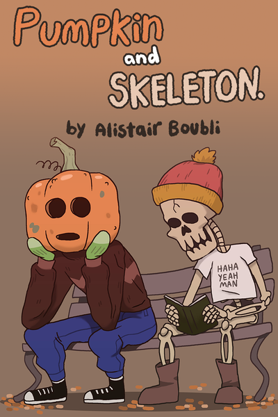 Pumpkin & Skeleton