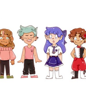 All of my oc's in a chibi style