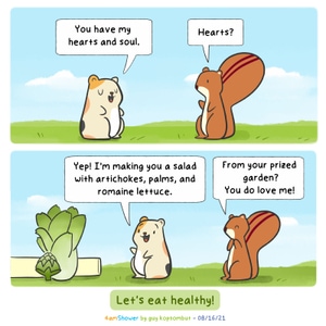 Healthy and happy.